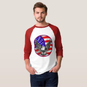 Shirt van Eagle van de Vlag van Verenigde Staten (Voorkant volledig)