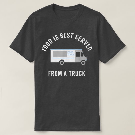 Shirt van eigenaar van een levensmiddelenvrachtwag (Design voorkant)