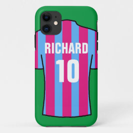 Shirt van football in Claret & Blue Case-Mate iPhone Case