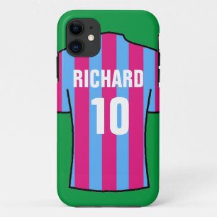 Shirt van football in Claret & Blue Case-Mate iPhone Case