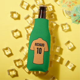 Shirt van football in Oranje Oude Goudfleskoeler Flesjeskoeler