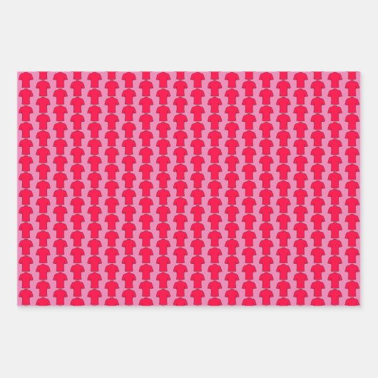 Shirt van football in rode papierbladen inpakpapier vel (Voorkant)