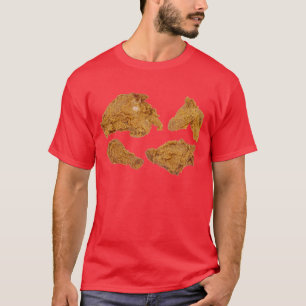shirt van gekookte kippen
