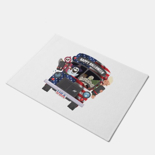 shirt van gelukkige halloween deurmat (Schuin)