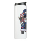 shirt van gelukkige halloween thermosbeker (Gedraaid links)