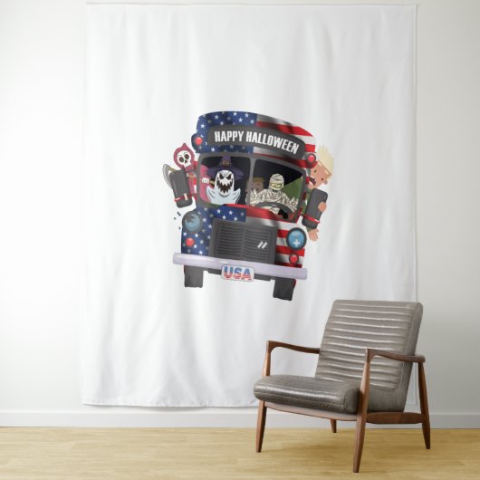 shirt van gelukkige halloween wandkleed (In situ)