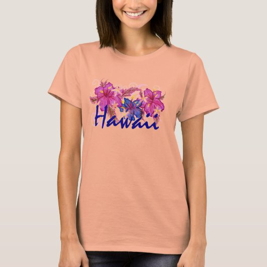 Shirt van Hawaii hibiscus flower (Voorkant)