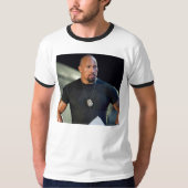 Shirt van het Afbeelding van Dwayne Johnson (Voorkant)