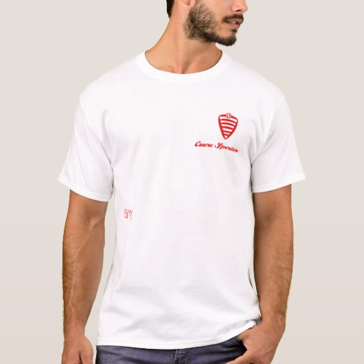 Shirt van het alfa-sportief hart (cuore sportivo) (Voorkant)