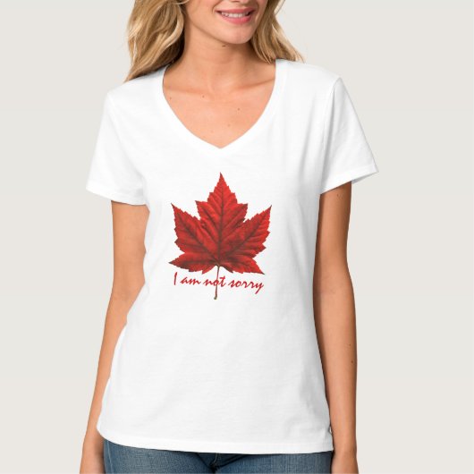 Shirt van het Canada-mantel Leaf T-Shirt Souvenir  (Voorkant)