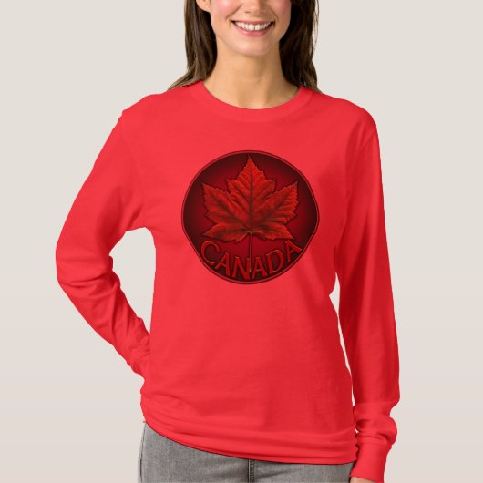 Shirt van het Canada-mantel Leaf T-Shirt Souvenir  (Voorkant)