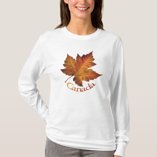 Shirt van het Canada-mantel Leaf T-Shirt Souvenir (Voorkant)