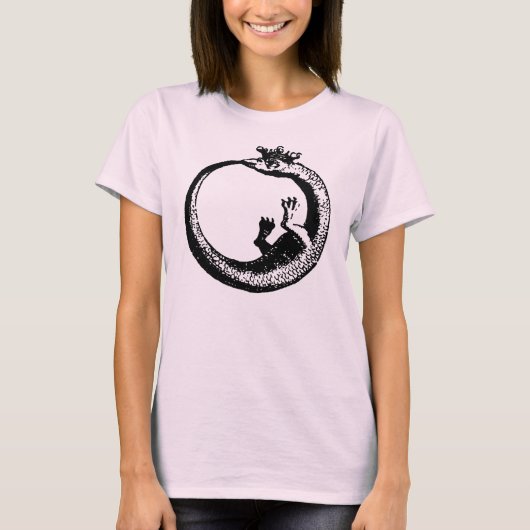 Shirt van het gewas Ouroboros Alchemy (Voorkant)