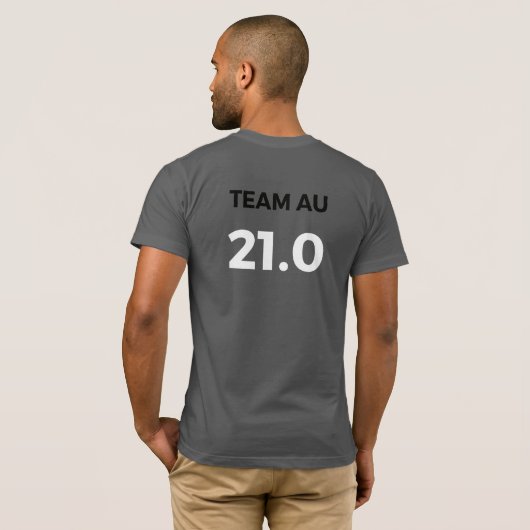 Shirt van het Kanaalteam (Unisex) (Achterkant volledig)