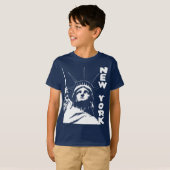 Shirt van het kind New York Status of Liberty Orga (Voorkant volledig)
