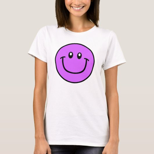Shirt van het lachen Paars 0003 (Voorkant)