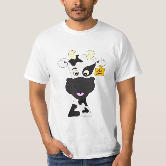 Shirt van het man van de Funny cartoon (Voorkant)