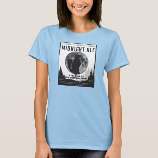 Shirt van het middernacht-blaasje bovenaan