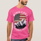 Shirt van het natuurpark Wind Cave Camping South D (Voorkant)