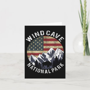 Shirt van het natuurpark Wind Cave Camping South D Kaart