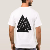 Shirt van het Norsperdamessymbool Valknut (Achterkant)