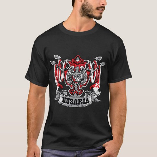 Shirt van het Poolse Hussar Polska Husaria cadeau  (Voorkant)