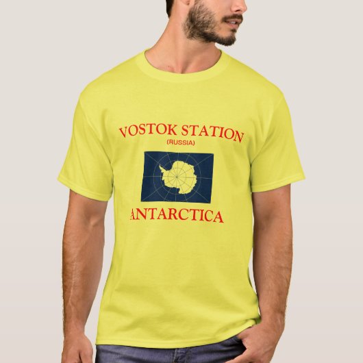 Shirt van het Russisch station Vostok Antarctica (Voorkant)
