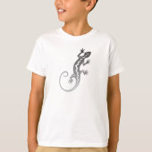 Shirt van het Southwestern Petroglyph Gecko Kind (Voorkant)