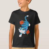 shirt van het tattoo Tiger unisex kind (Voorkant)