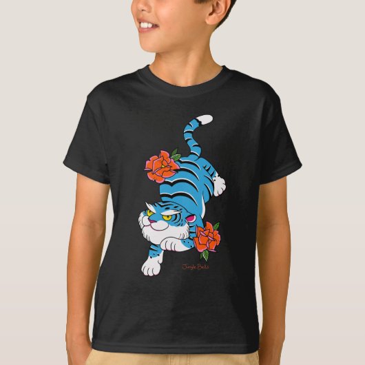 shirt van het tattoo Tiger unisex kind (Voorkant)