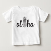 shirt van het tropische kind van aloha-ananas (Voorkant)