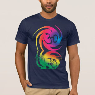 Shirt van het vloeibaar regenboogsymbool