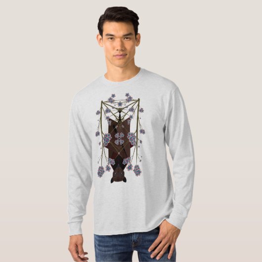 Shirt van hoes met lange hoes van het vliegende va (Voorkant volledig)