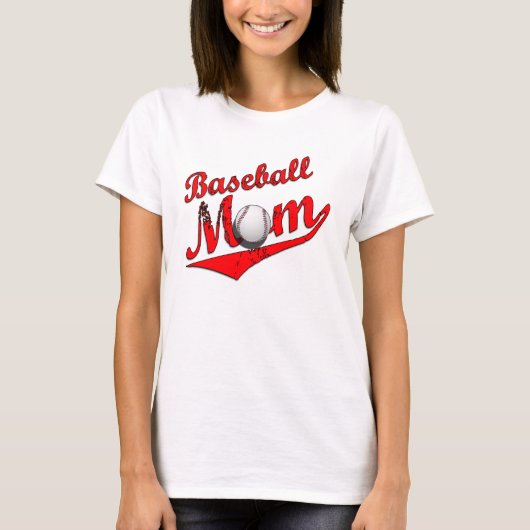 Shirt van honkbalmama (Voorkant)