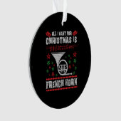 Shirt van Horn Ugly met kerstkeuken Ornament (voorkant)