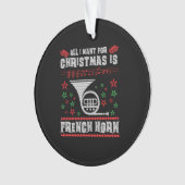 Shirt van Horn Ugly met kerstkeuken Ornament (voorkant)
