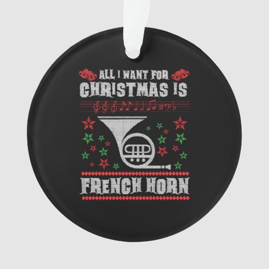Shirt van Horn Ugly met kerstkeuken Ornament (voorkant)