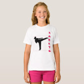 Shirt van Karate Girl Long Hoeve (Voorkant volledig)