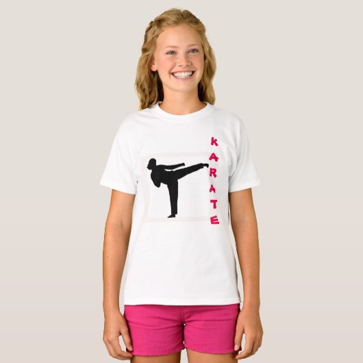 Shirt van Karate Girl Long Hoeve (Voorkant volledig)