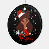 Shirt van Kerstkerstkerstkerstkerstkerstkerstmis Z Keramisch Ornament (Links)