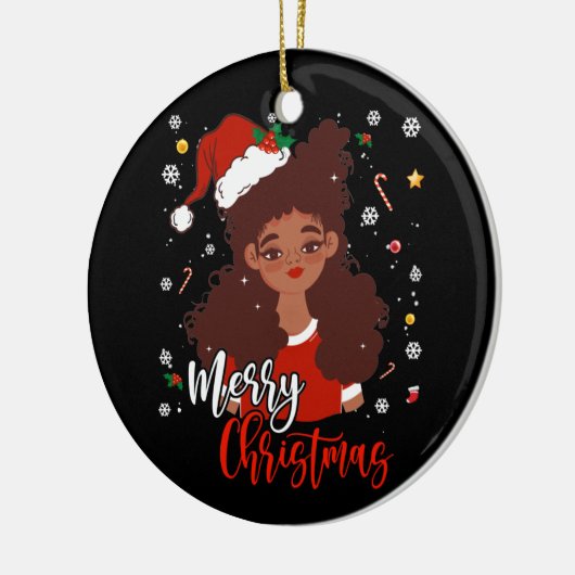 Shirt van Kerstkerstkerstkerstkerstkerstkerstmis Z Keramisch Ornament (Links)