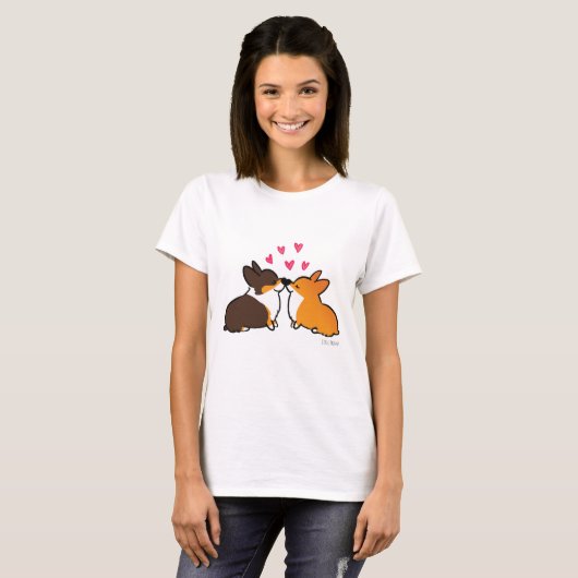 Shirt van Kissing Corgis (Voorkant volledig)