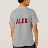 Shirt van klasse elk jaar met aangepaste naam (Achterkant)