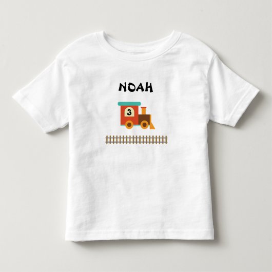 Shirt van kleine Kind-vogeltrein (Voorkant)