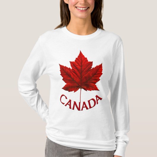Shirt van Lady's Canada Souvenir-Shirt voor vrouwe (Voorkant)