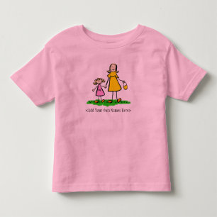 Shirt van mama en mij (blond met namen aanpassen)