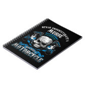 Shirt van mannelijke verpleegster nooit onderschat notitieboek (Linkerzijde)