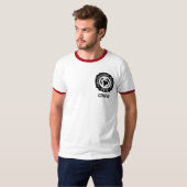 Shirt van Mannen bemanningsleden, rood (Voorkant volledig)