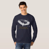 Shirt van mannen Longsleeve - Blauw (Voorkant volledig)