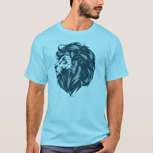 shirt van mannen met leeuwenlogo (Voorkant)